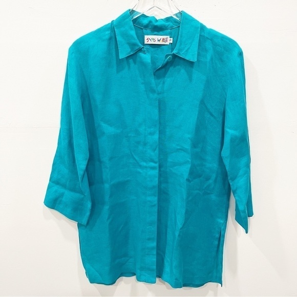 Jams World W629 Shirt Tunic Top in Turquoise Small - Picture 1 of 10